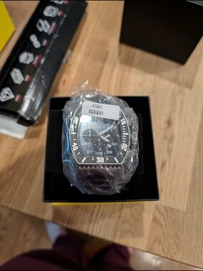 Invicta Black and Silver Sport Chronograph Watch